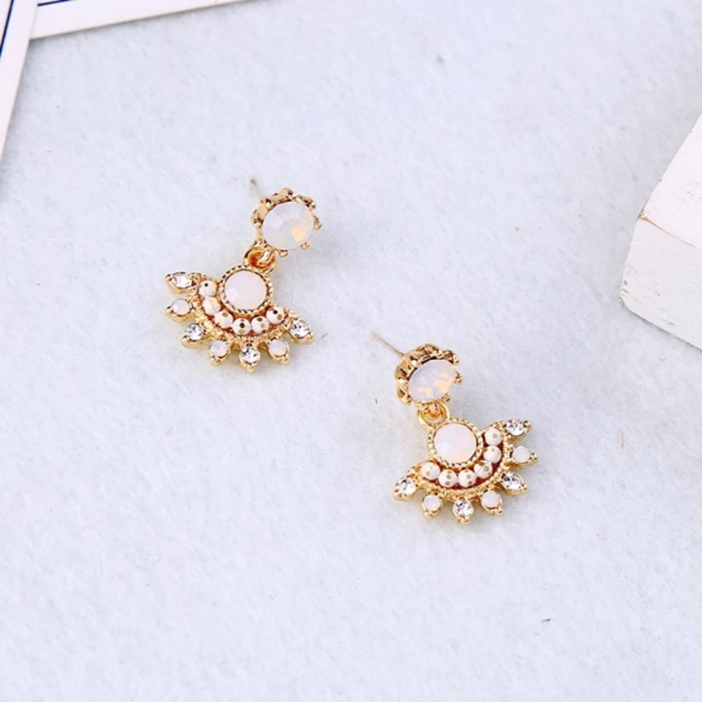 925 vintage boho crystal earrings - Picture 6 of 8